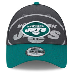 New York Jets New Era Preschool Reflect 9FORTY Adjustable Hat Graphite/Green | NFL