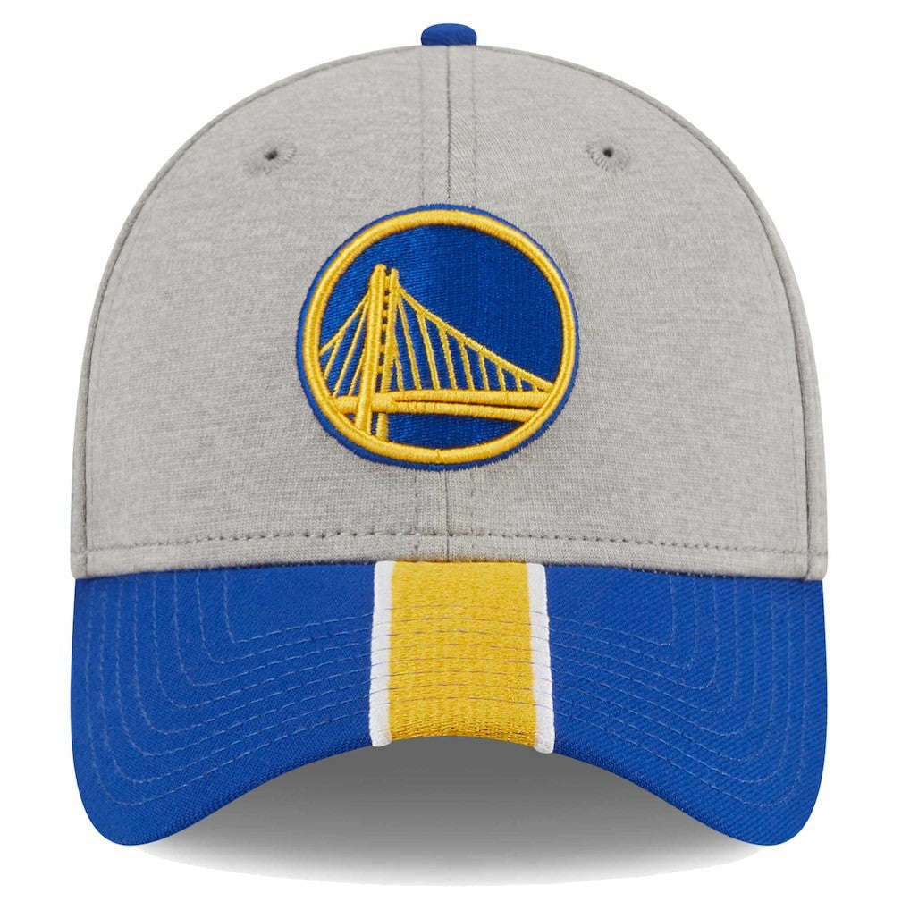 Golden State Warriors Striped 39THIRTY Flex Hat Gray/Royal - NBA
