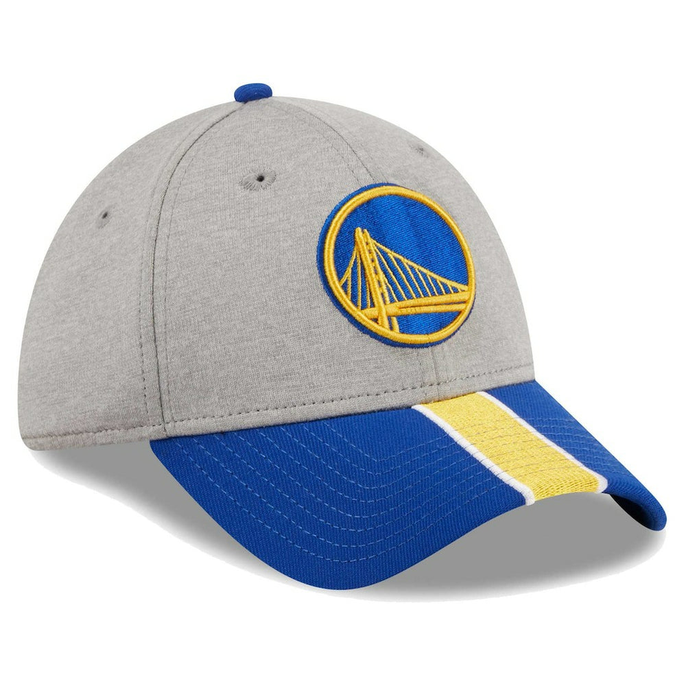 Golden State Warriors Striped 39THIRTY Flex Hat Gray/Royal - NBA