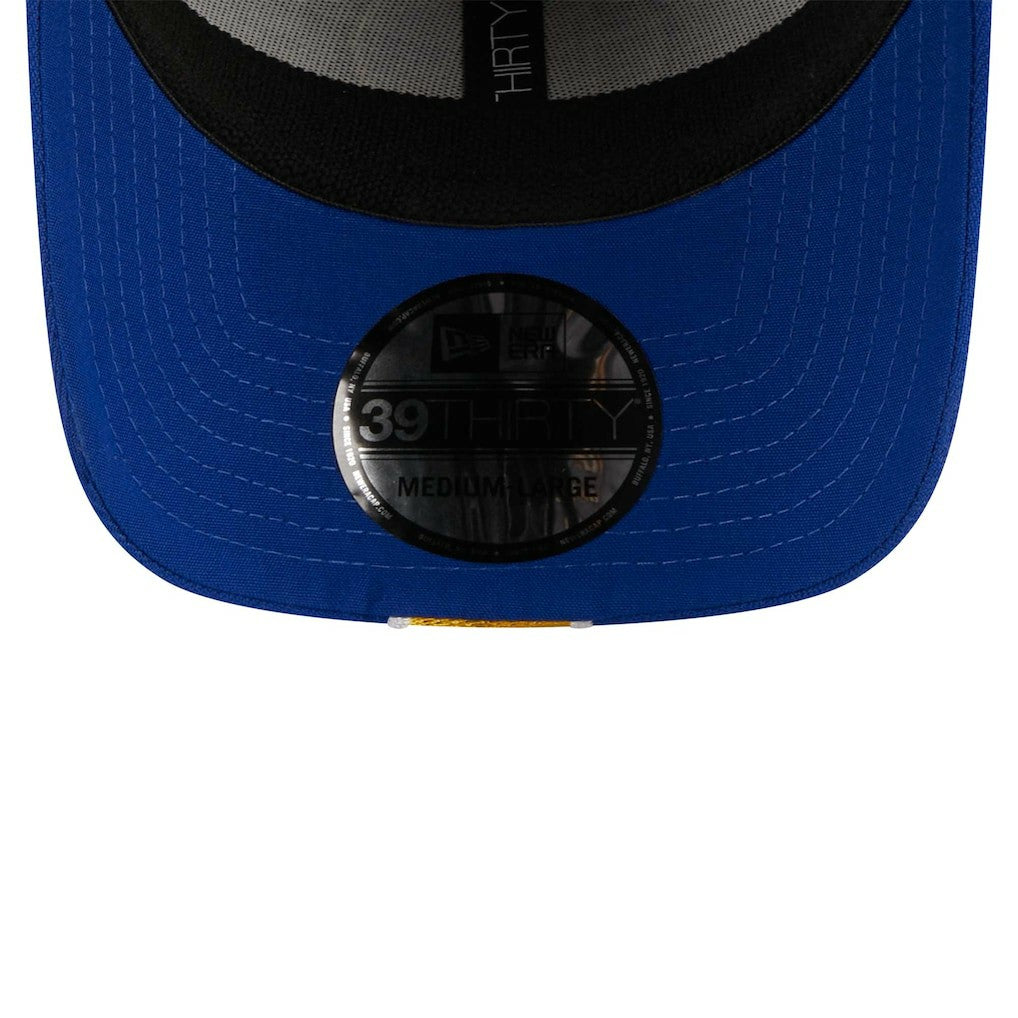 Golden State Warriors Striped 39THIRTY Flex Hat Gray/Royal - NBA