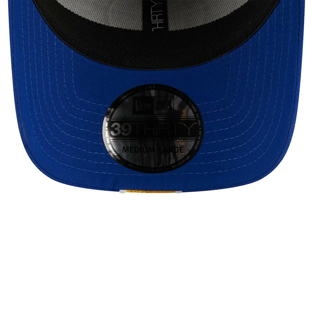 Golden State Warriors Striped 39THIRTY Flex Hat Gray/Royal - NBA