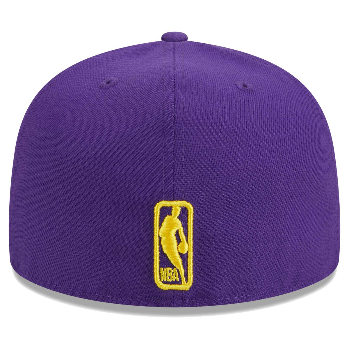 Los Angeles Lakers Big Arch Text 59FIFTY Fitted Hat Purple - NBA