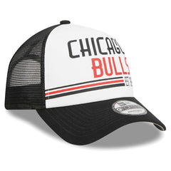 Chicago Bulls Lift Pass Foam Front Trucker 9FORTY Adjustable Hat White - NBA