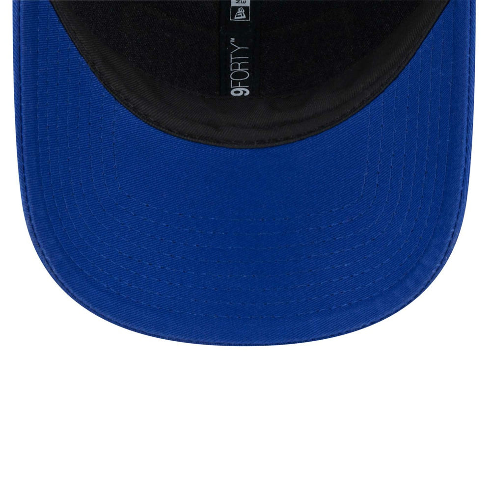 Golden State Warriors Plate Oversized Patch Trucker 9FORTY Adjustable Hat Royal - NBA