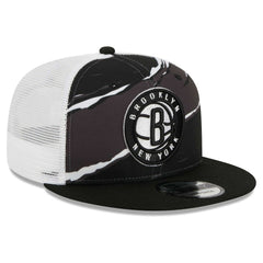 Brooklyn Nets Tear Trucker 9FIFTY Adjustable Hat Black/White - NBA
