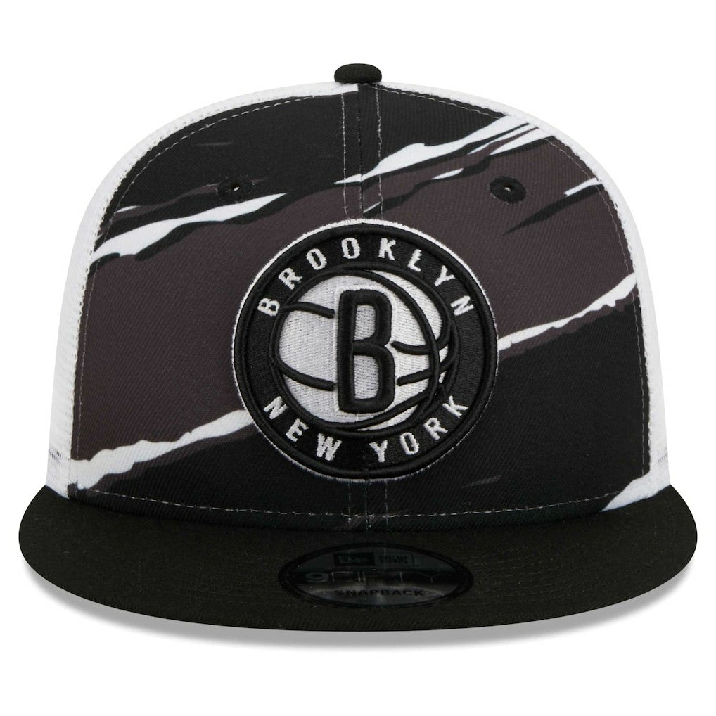 Brooklyn Nets Tear Trucker 9FIFTY Adjustable Hat Black/White - NBA