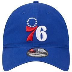 Philadelphia 76ers Distinct Side Patch Trucker 9TWENTY Adjustable Hat Royal - NBA