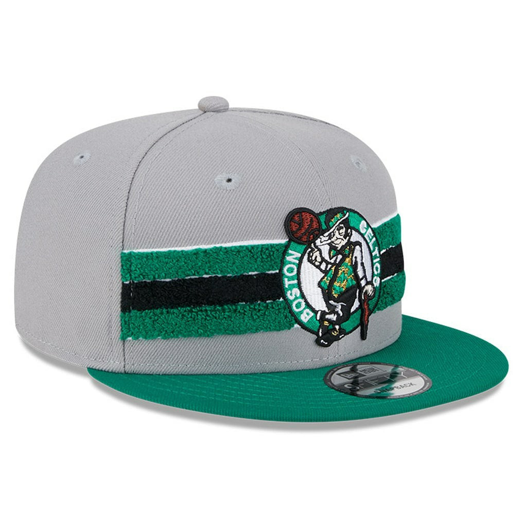 Boston Celtics Chenille Band 9FIFTY Snapback Hat Gray - NBA