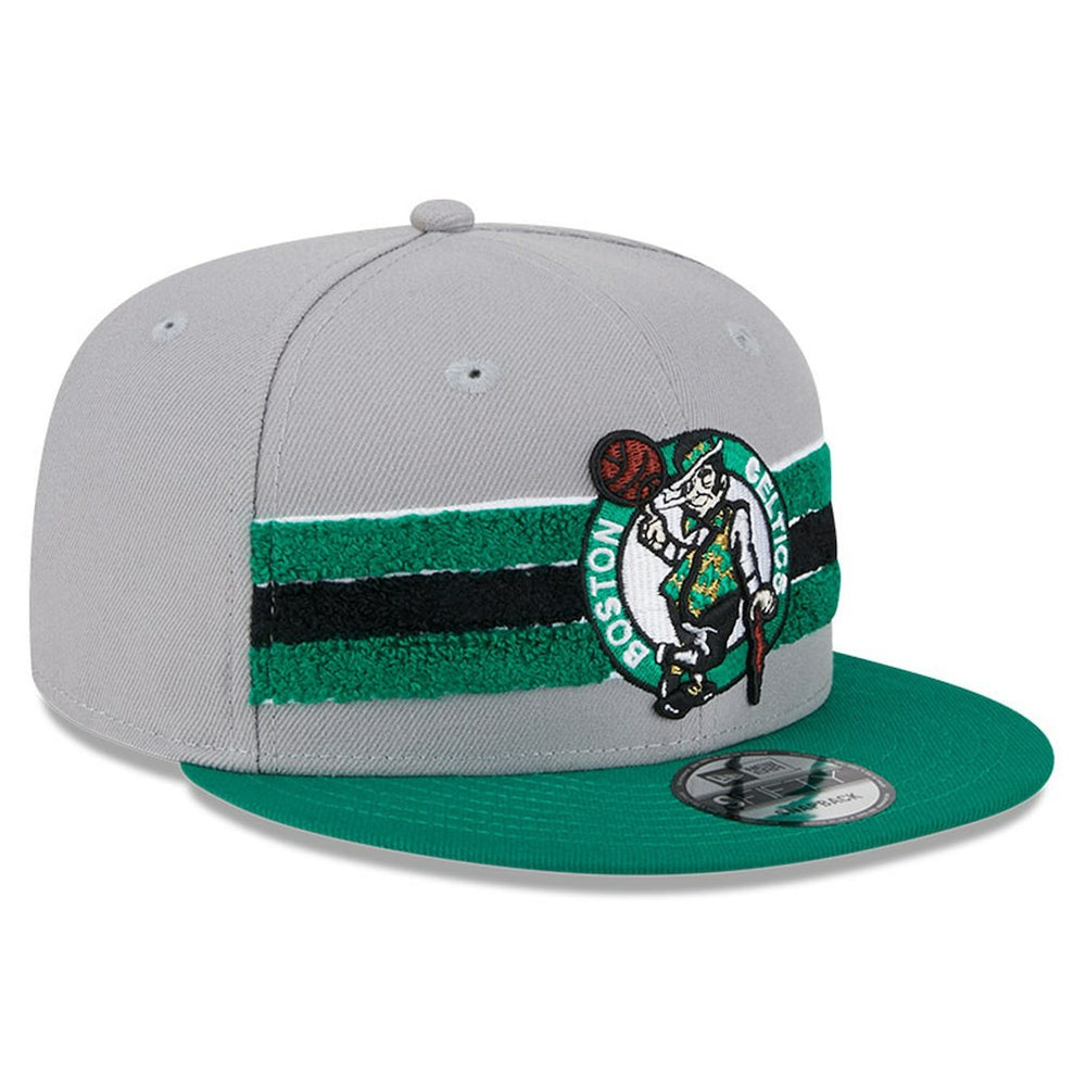 Boston Celtics Chenille Band 9FIFTY Snapback Hat Gray - NBA
