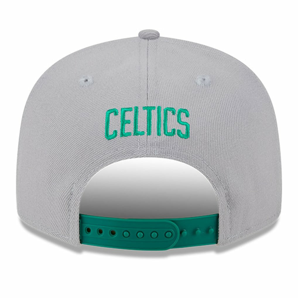 Boston Celtics Chenille Band 9FIFTY Snapback Hat Gray - NBA