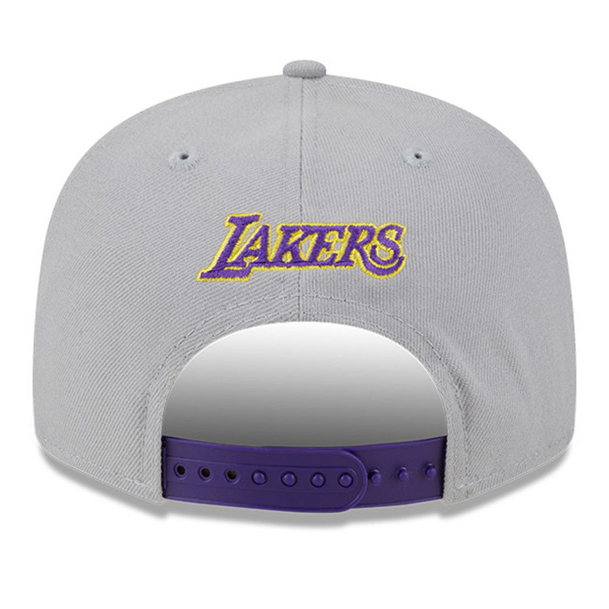 Los Angeles Lakers Chenille Band 9FIFTY Snapback Hat Gray - NBA