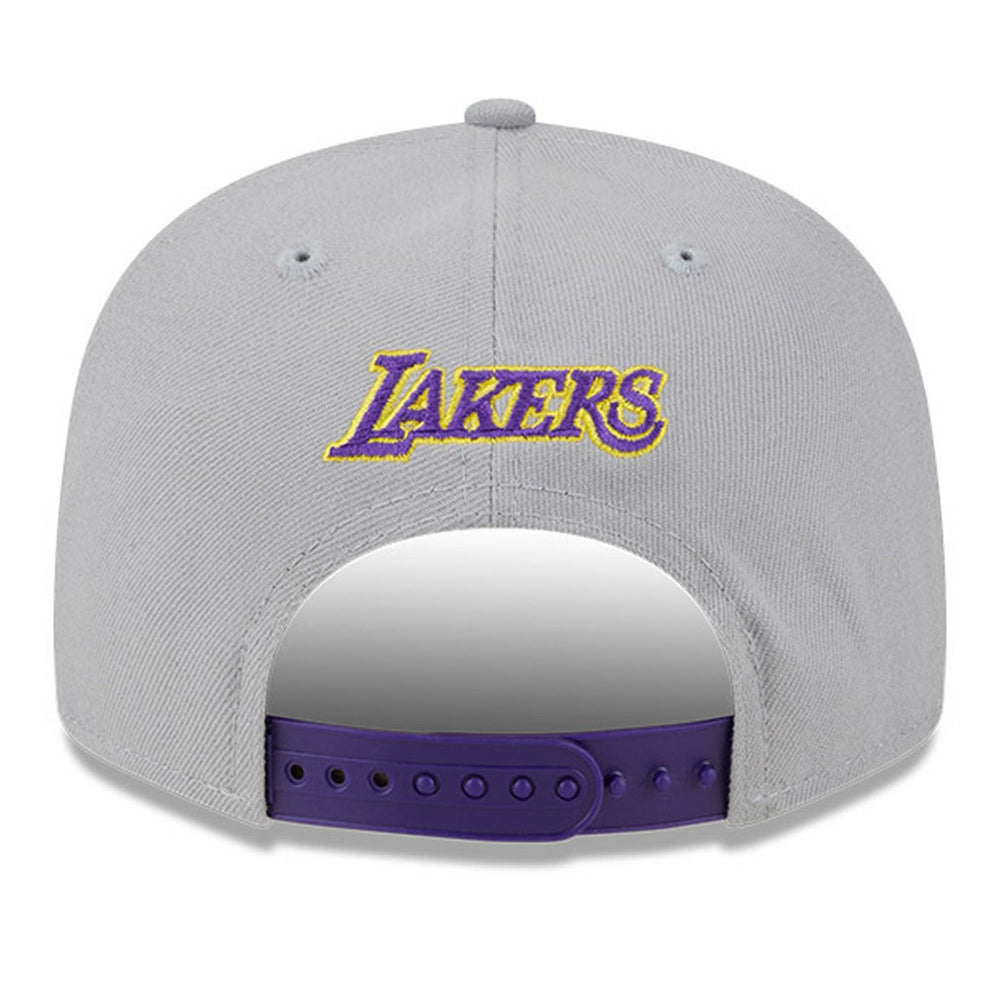 Los Angeles Lakers Chenille Band 9FIFTY Snapback Hat Gray - NBA