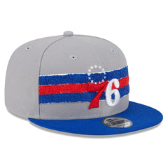 Philadelphia 76ers Chenille Band 9FIFTY Snapback Hat Gray - NBA