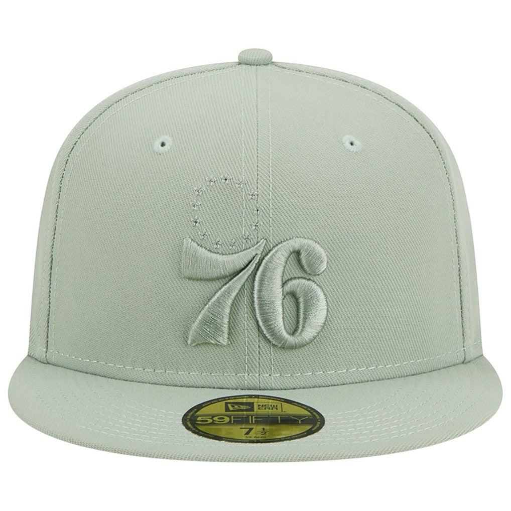 Philadelphia 76ers Sage Color Pack 59FIFTY Fitted Hat Light Green - NBA