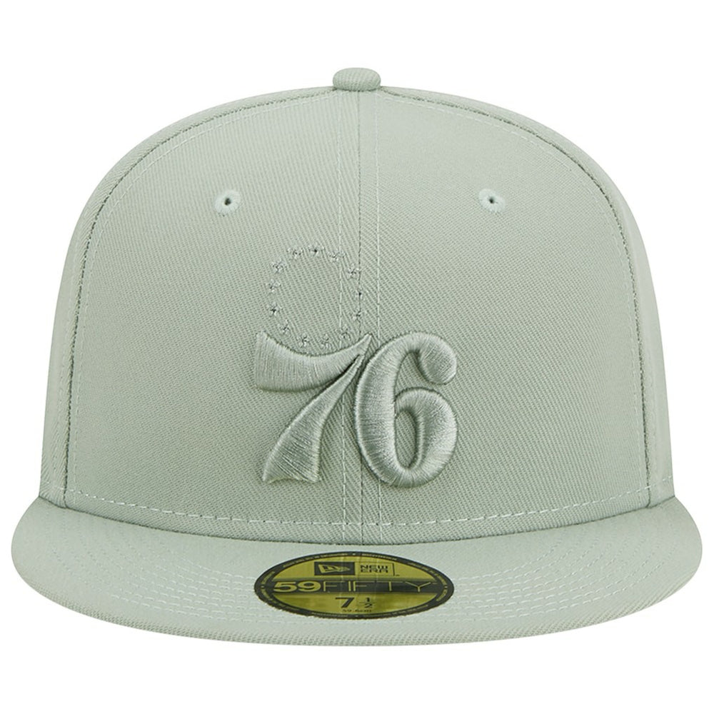 Philadelphia 76ers Sage Color Pack 59FIFTY Fitted Hat Light Green - NBA
