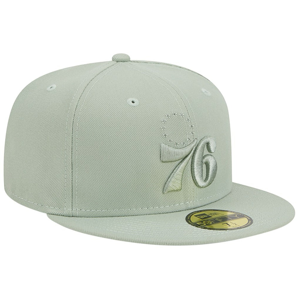 Philadelphia 76ers Sage Color Pack 59FIFTY Fitted Hat Light Green - NBA
