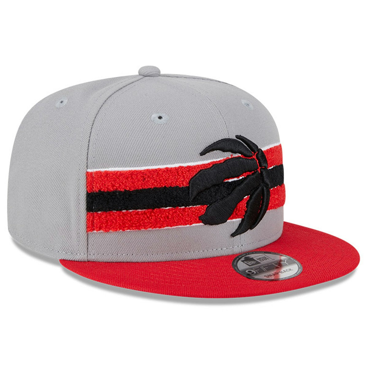 Toronto Raptors Chenille Band 9FIFTY Snapback Hat Gray - NBA