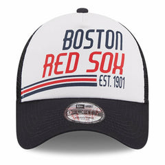 Boston Red Sox New Era Stacked A-Frame Trucker 9FORTY Adjustable Hat - MLB