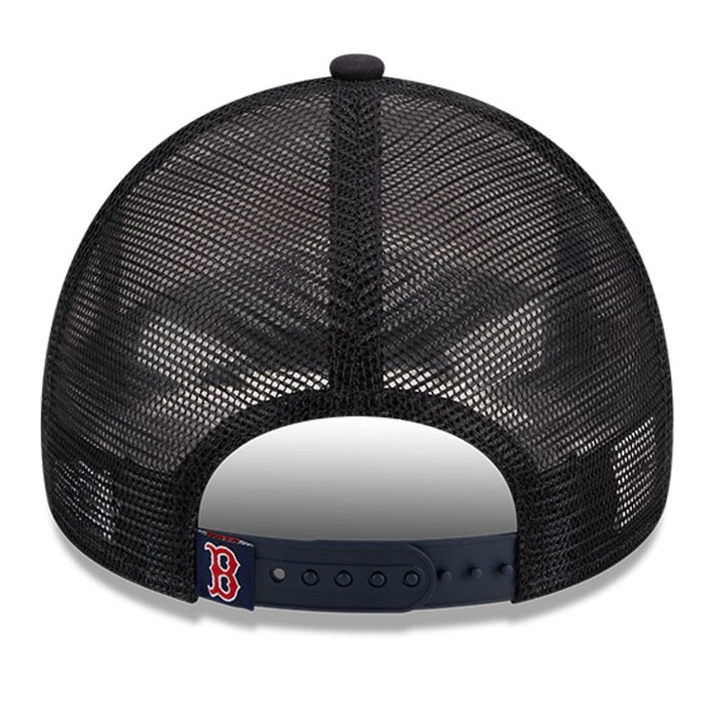 Boston Red Sox New Era Stacked A-Frame Trucker 9FORTY Adjustable Hat - MLB