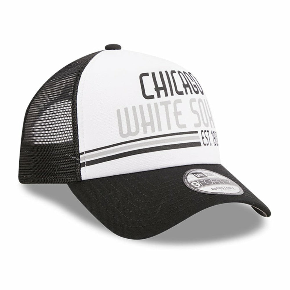 Chicago White Sox New Era Stacked A-Frame Trucker 9FORTY Adjustable Hat - MLB