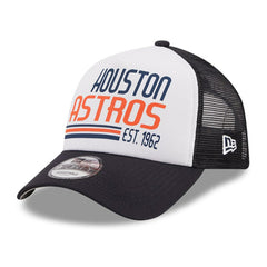 Houston Astros New Era Stacked A-Frame Trucker 9FORTY Adjustable Hat - MLB