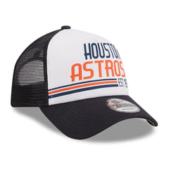 Houston Astros New Era Stacked A-Frame Trucker 9FORTY Adjustable Hat - MLB