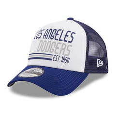 Los Angeles Dodgers New Era Stacked A-Frame Trucker 9FORTY Adjustable Hat - MLB