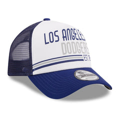 Los Angeles Dodgers New Era Stacked A-Frame Trucker 9FORTY Adjustable Hat - MLB