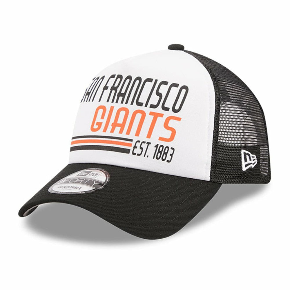 San Francisco Giants New Era Stacked A-Frame Trucker 9FORTY Adjustable Hat - MLB