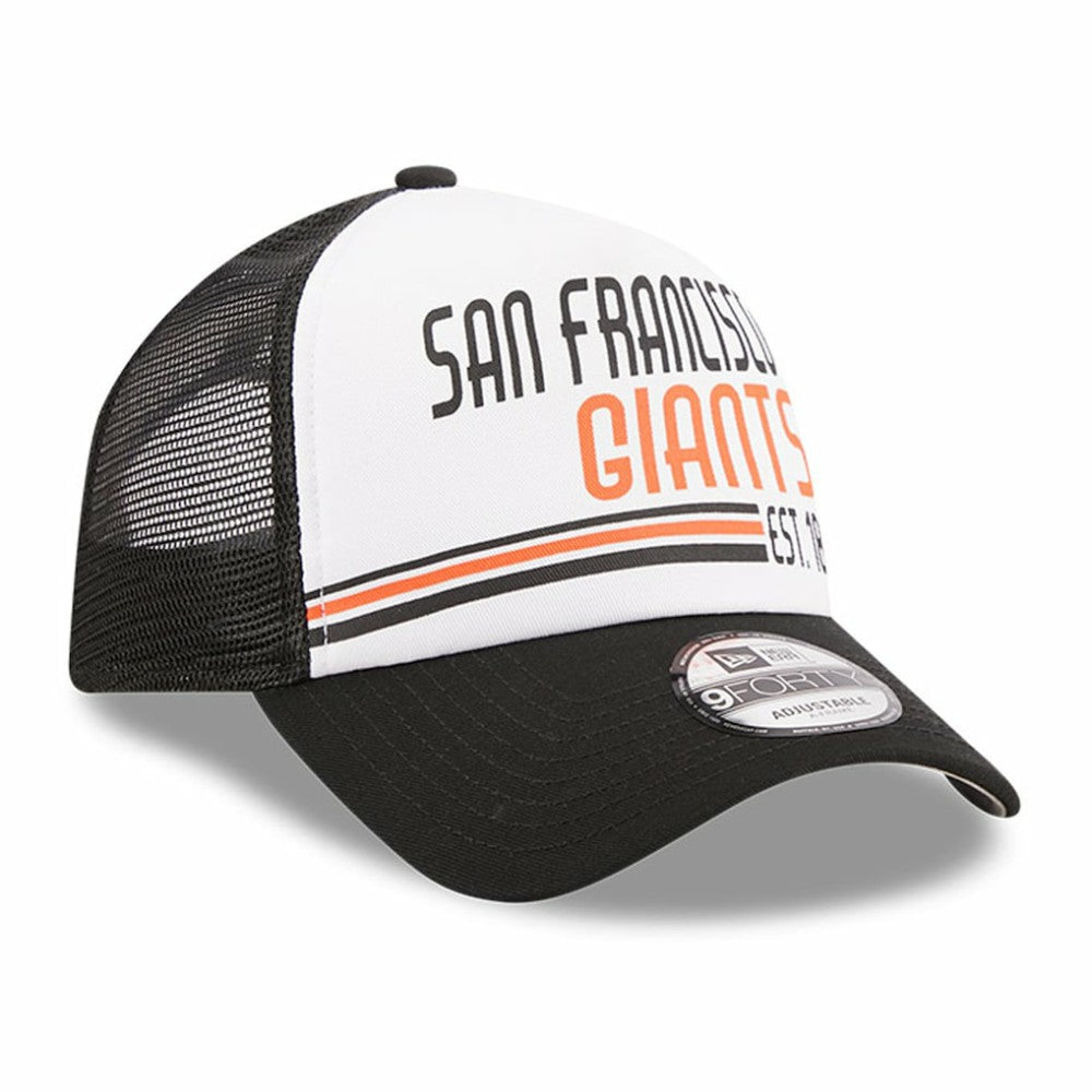 San Francisco Giants New Era Stacked A-Frame Trucker 9FORTY Adjustable Hat - MLB