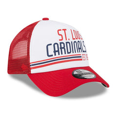 St. Louis Cardinals New Era Stacked A-Frame Trucker 9FORTY Adjustable Hat - MLB