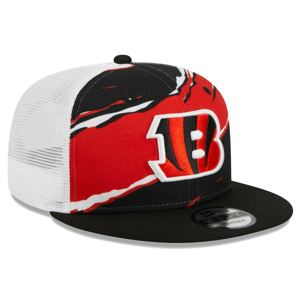 Cincinnati Bengals New Era Tear Trucker 9FIFTY Snapback Hat Black | NFL
