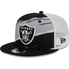 Las Vegas Raiders New Era Tear Trucker 9FIFTY Snapback Hat Black | NFL