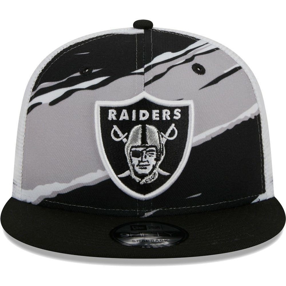 Las Vegas Raiders New Era Tear Trucker 9FIFTY Snapback Hat Black | NFL