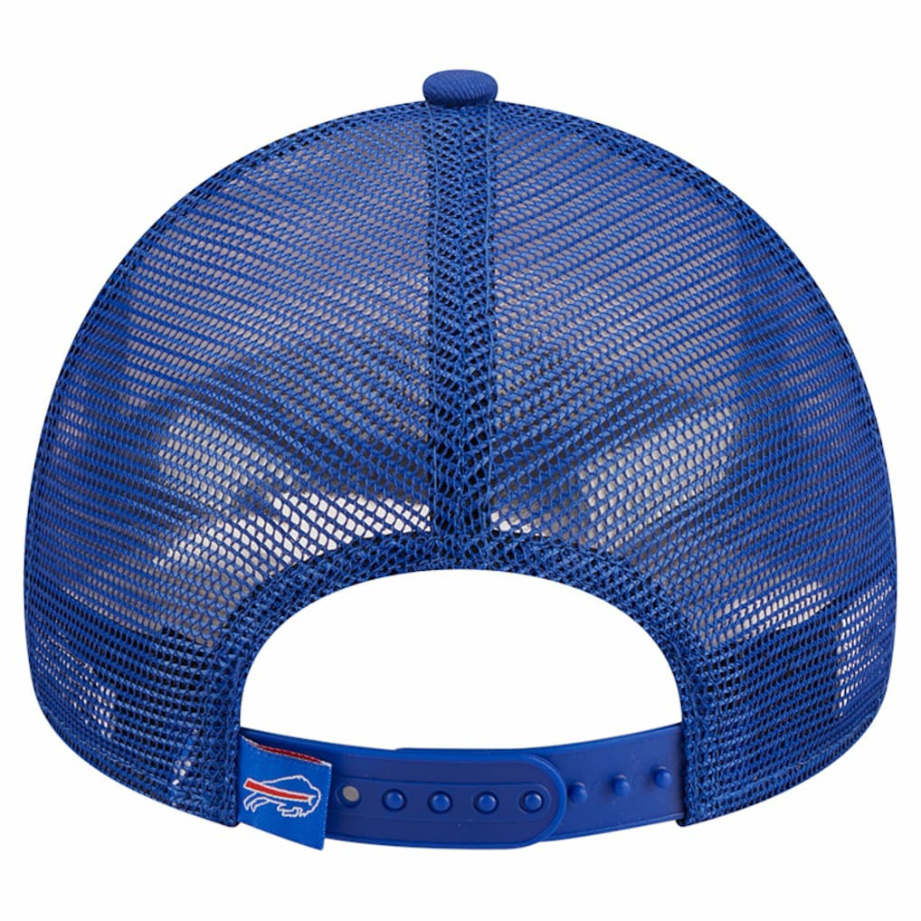 Buffalo Bills New Era Stacked A-Frame Trucker 9FORTY Adjustable Hat White/Royal | NFL