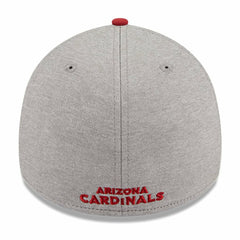 Arizona Cardinals New Era Striped 39THIRTY Flex Hat Heather Gray/Cardinal | NFL