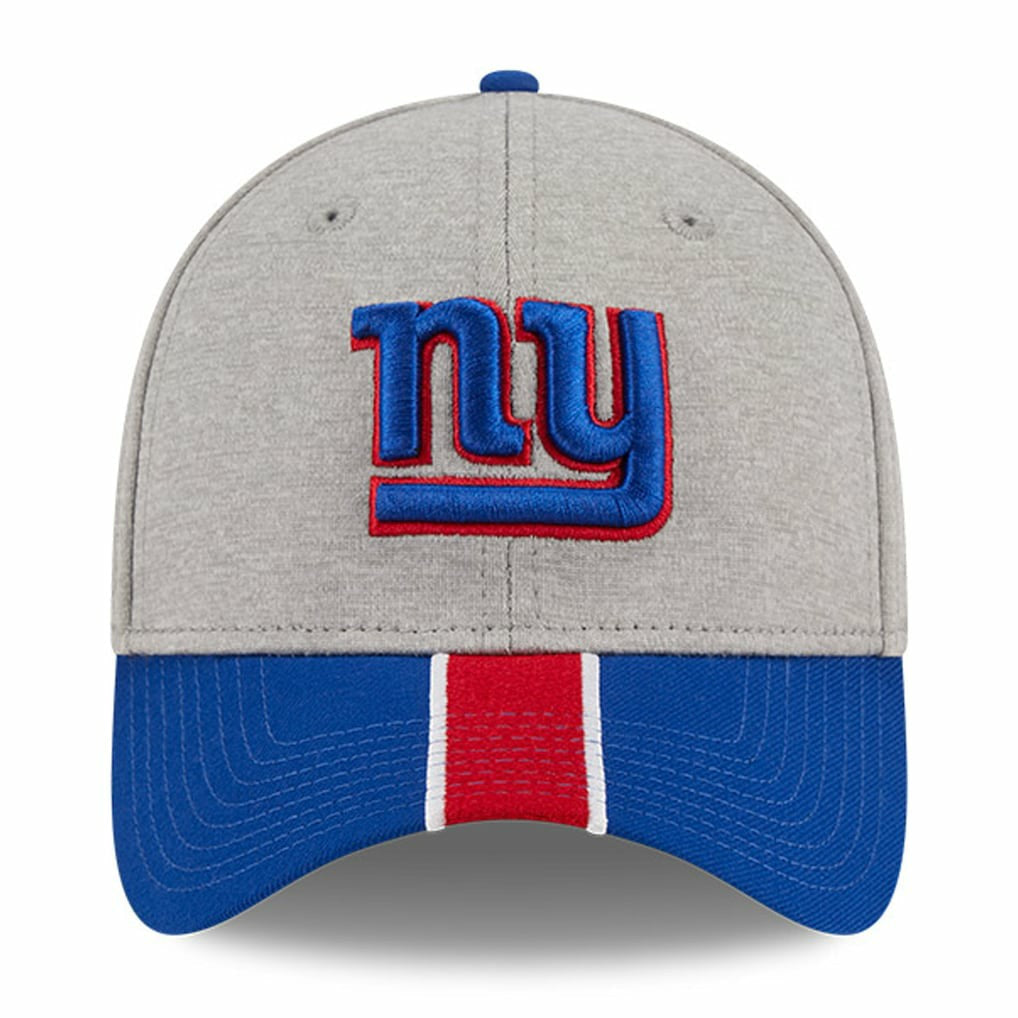 New York Giants New Era Striped 39THIRTY Flex Hat Heather Gray/Royal | NFL