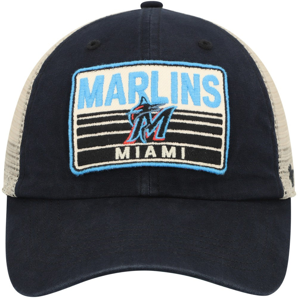 Miami Marlins '47 Four Stroke Clean Up Trucker Snapback Hat - MLB