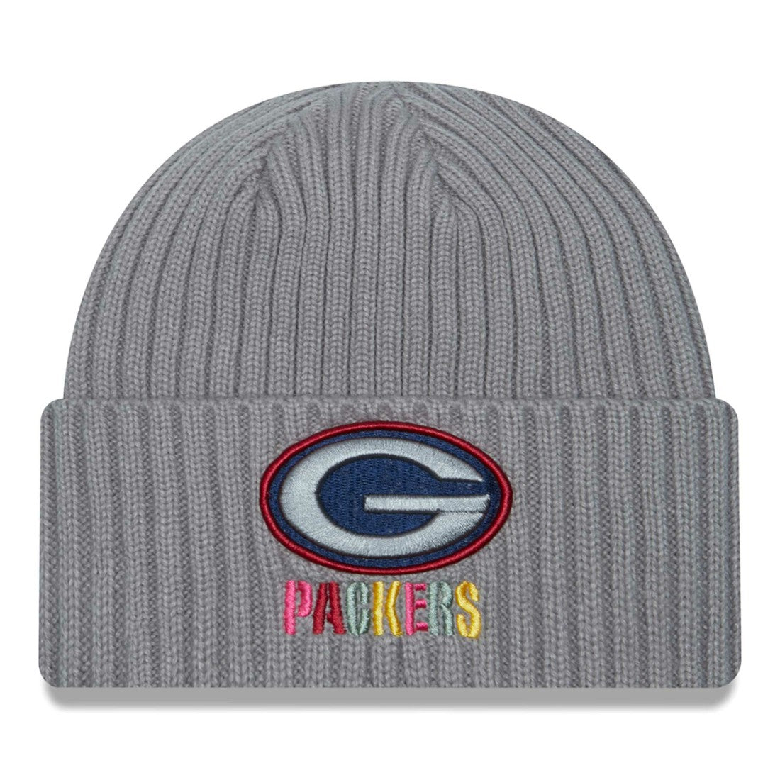 Green Bay Packers New Era Color Pack Multi Cuffed Knit Hat Gray | NFL
