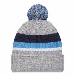 Tennessee Titans New Era Cuffed Knit Hat with Pom Heather Gray | NFL