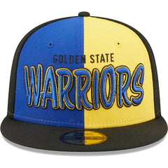 Golden State Warriors Pop Front 59FIFTY Fitted Hat Black/Royal - NBA