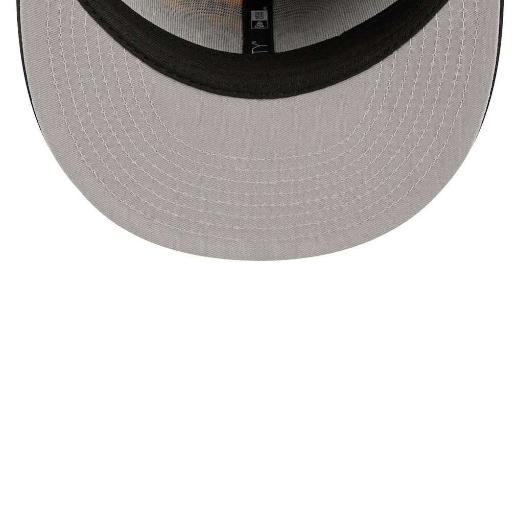 Golden State Warriors Pop Front 59FIFTY Fitted Hat Black/Royal - NBA