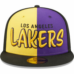 Los Angeles Lakers Pop Front 59FIFTY Fitted Hat Black/Gold - NBA
