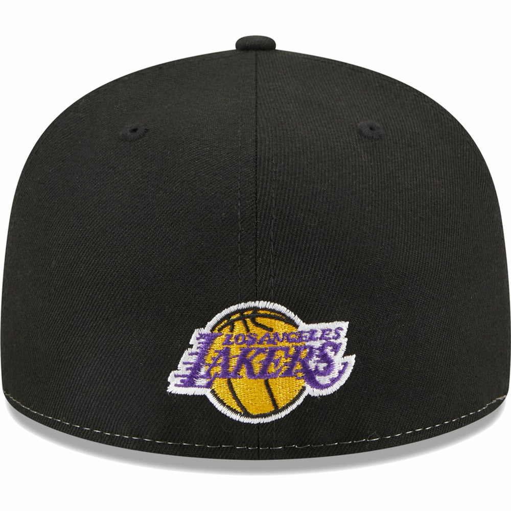 Los Angeles Lakers Pop Front 59FIFTY Fitted Hat Black/Gold - NBA