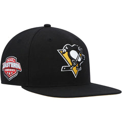 Pittsburgh Penguins '47 Sure Shot Captain Snapback Hat - Black - NHL