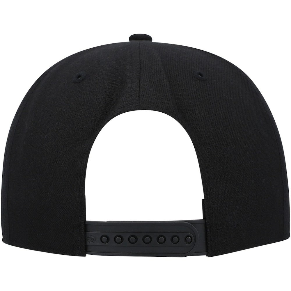 Pittsburgh Penguins '47 Sure Shot Captain Snapback Hat - Black - NHL