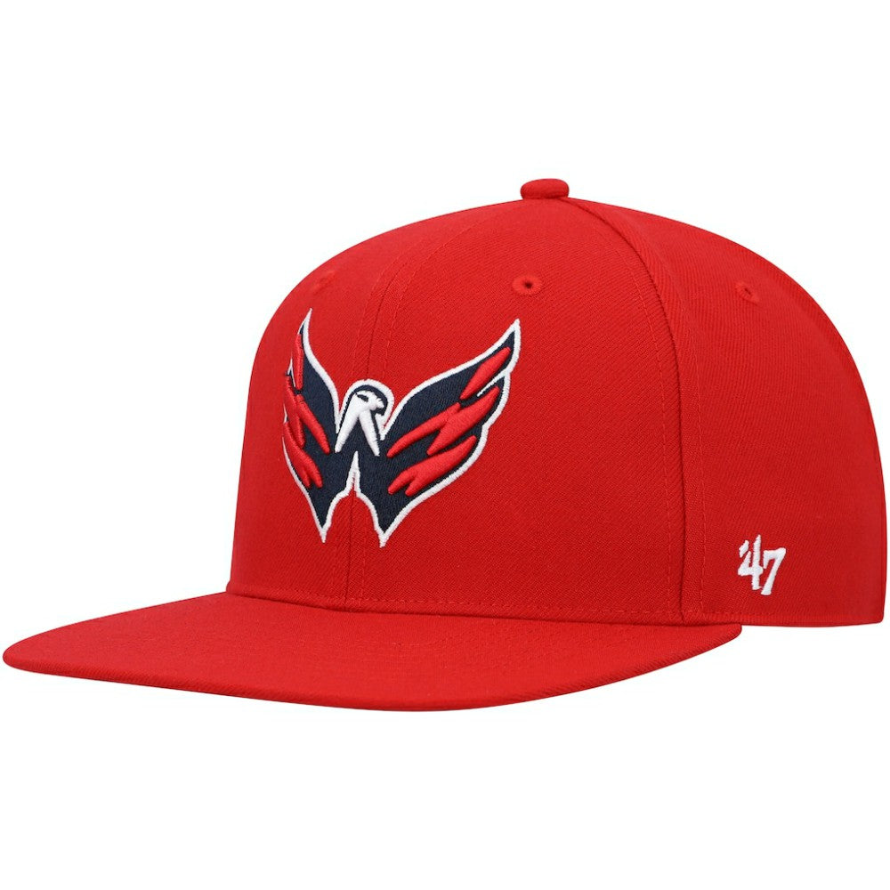Washington Capitals '47 Sure Shot Captain Snapback Hat - Red - NHL