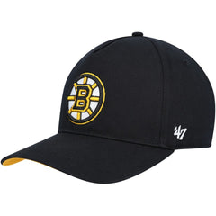 Boston Bruins '47 Primary Hitch Snapback Hat - Black - NHL