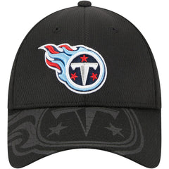 Tennessee Titans New Era Top Visor 9FORTY Adjustable Hat Black | NFL