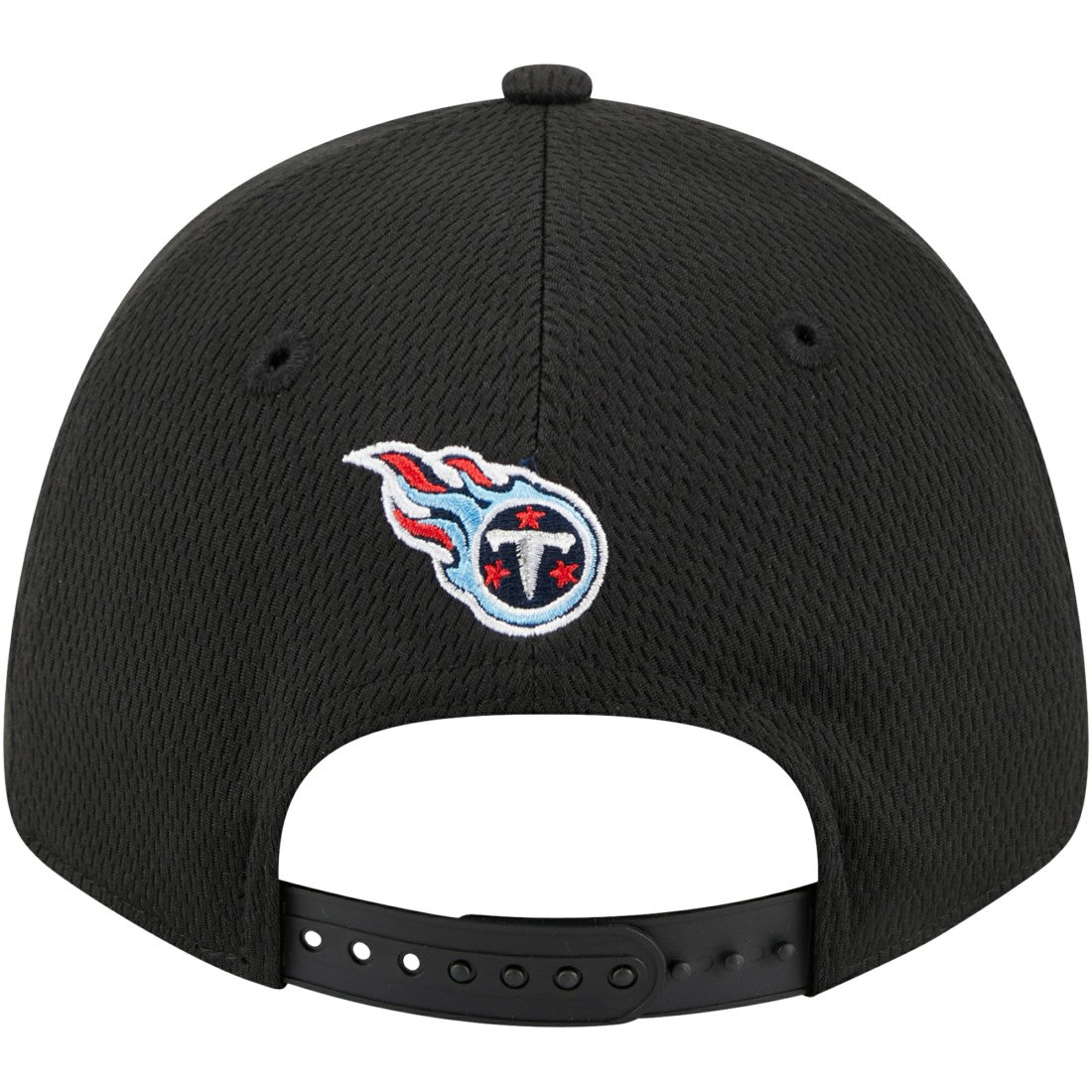 Tennessee Titans New Era Top Visor 9FORTY Adjustable Hat Black | NFL